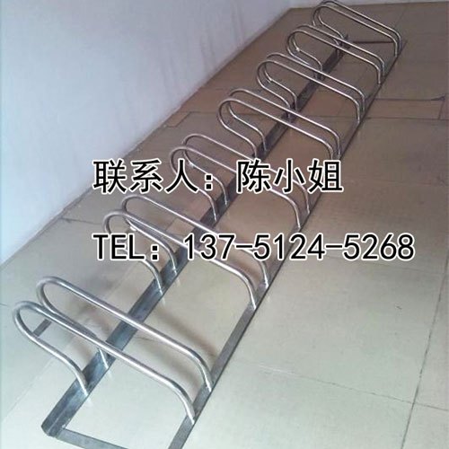 优质的环保城市实用优质304不锈钢卡位式自行车停车架