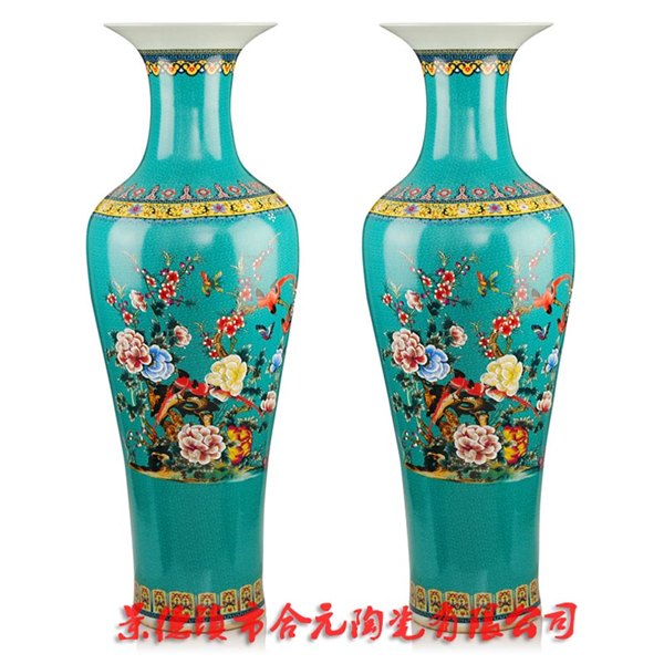 酒店门口摆设招财大花瓶 开业礼品落地大花瓶