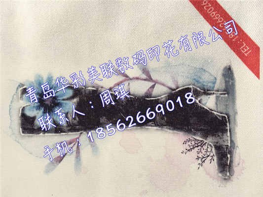 山东纯棉直喷，青岛雪纺布数码印花厂家