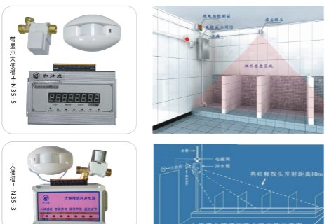 供应学校沟槽蹲便坑感应冲水器