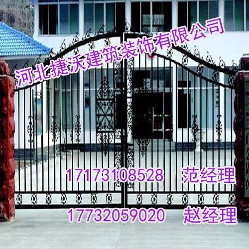 宁夏铁艺木门【河北捷沃护栏】铁艺木门生产厂家