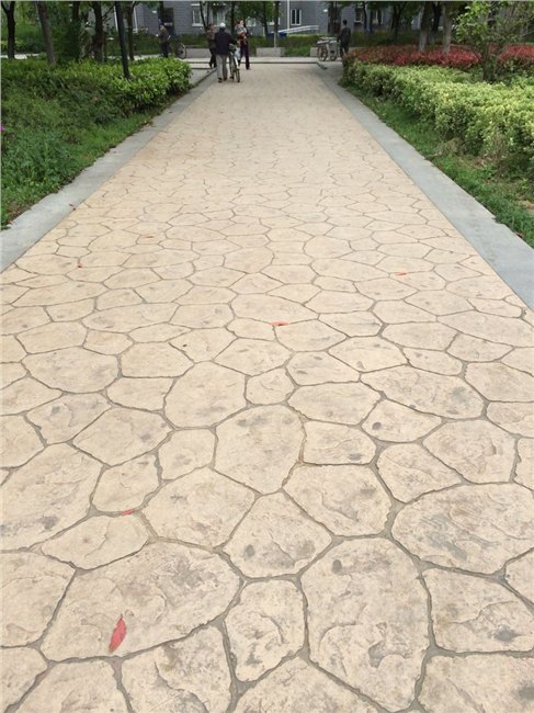 艺术压模地坪，彩色压模地坪，水泥压模地坪
