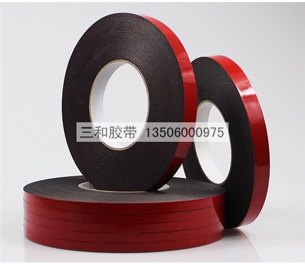 供应平板黑色双面胶 0.5mm*10MM