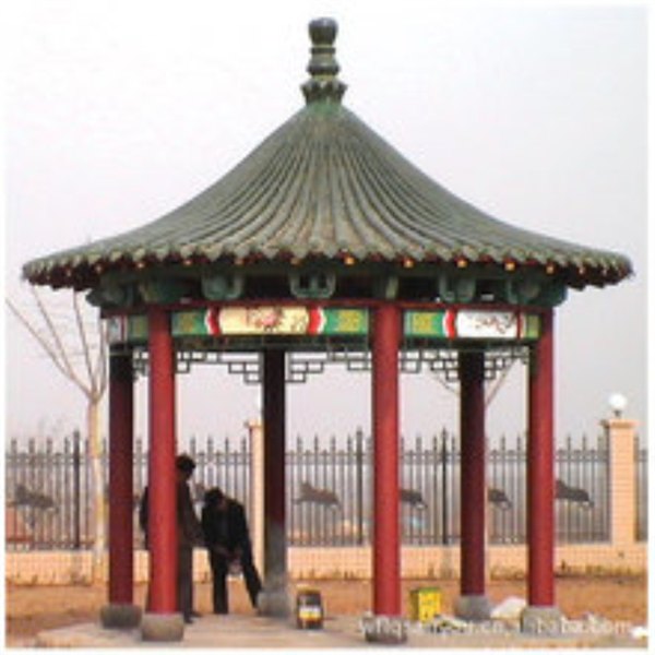 仿木长廊 仿木桌椅 河南水泥仿木制品