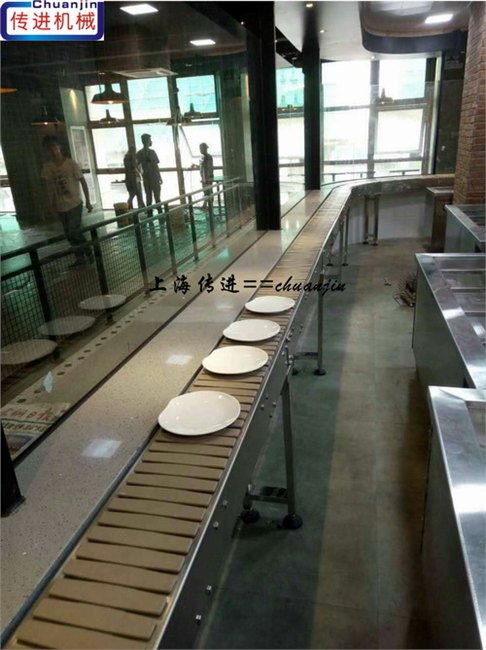 供应半自动传菜输送机，送餐传送带