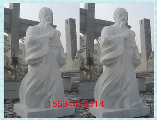 古代青石人像图片 青石名人像雕刻厂家