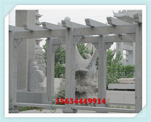 石刻走廊 户外景观走廊架 石亭廊架定制