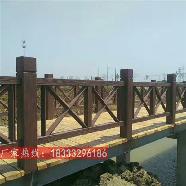 防护栏杆 道路栏杆仿护栏 景区水泥仿木栏杆 厂家批发水泥栏杆