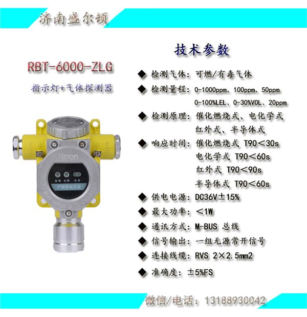 供应RBT-6000-ZLG型气体探测器