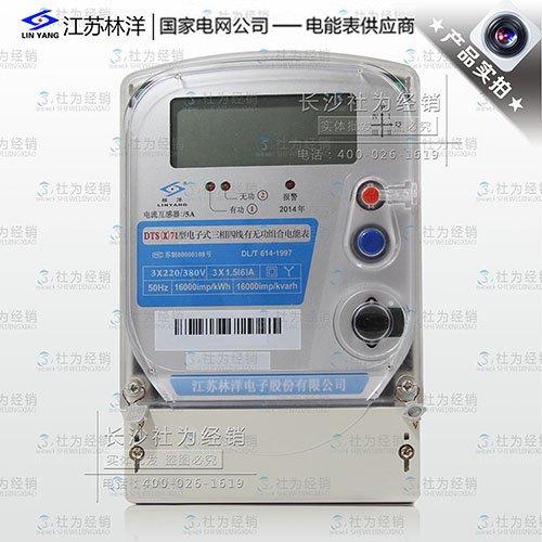 江苏林洋DTS(X)71三相四线电子式有无功组合电能表