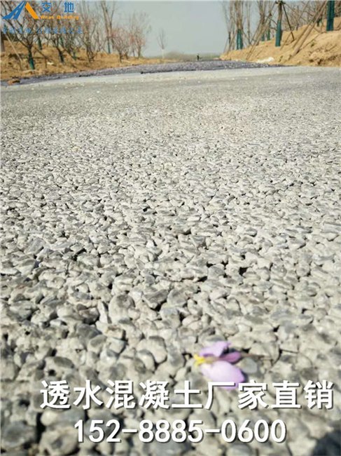供应哈尔滨彩色透水地坪 平房区透水混凝土路面造价